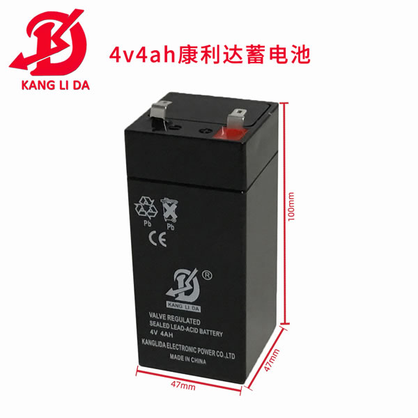 電子秤用康利達(dá)閥控鉛酸免維護蓄電池4v4ah